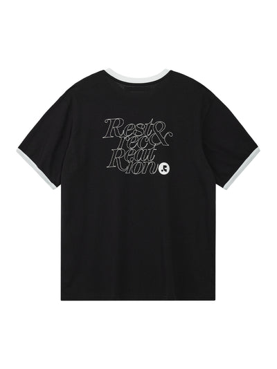 Logo Ringer T-shirt Black