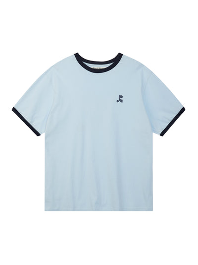 Logo Ringer T-shirt Sky Blue