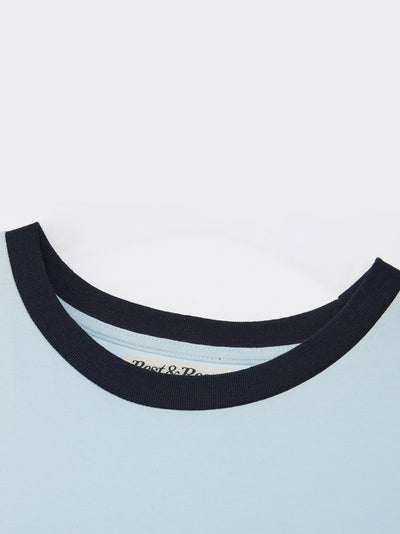 Logo Ringer T-shirt Sky Blue