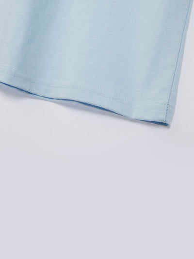 Logo Ringer T-shirt Sky Blue