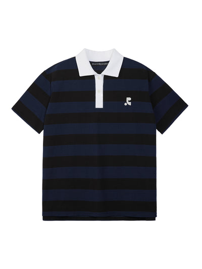 Stripe Rugby T-shirt Blue