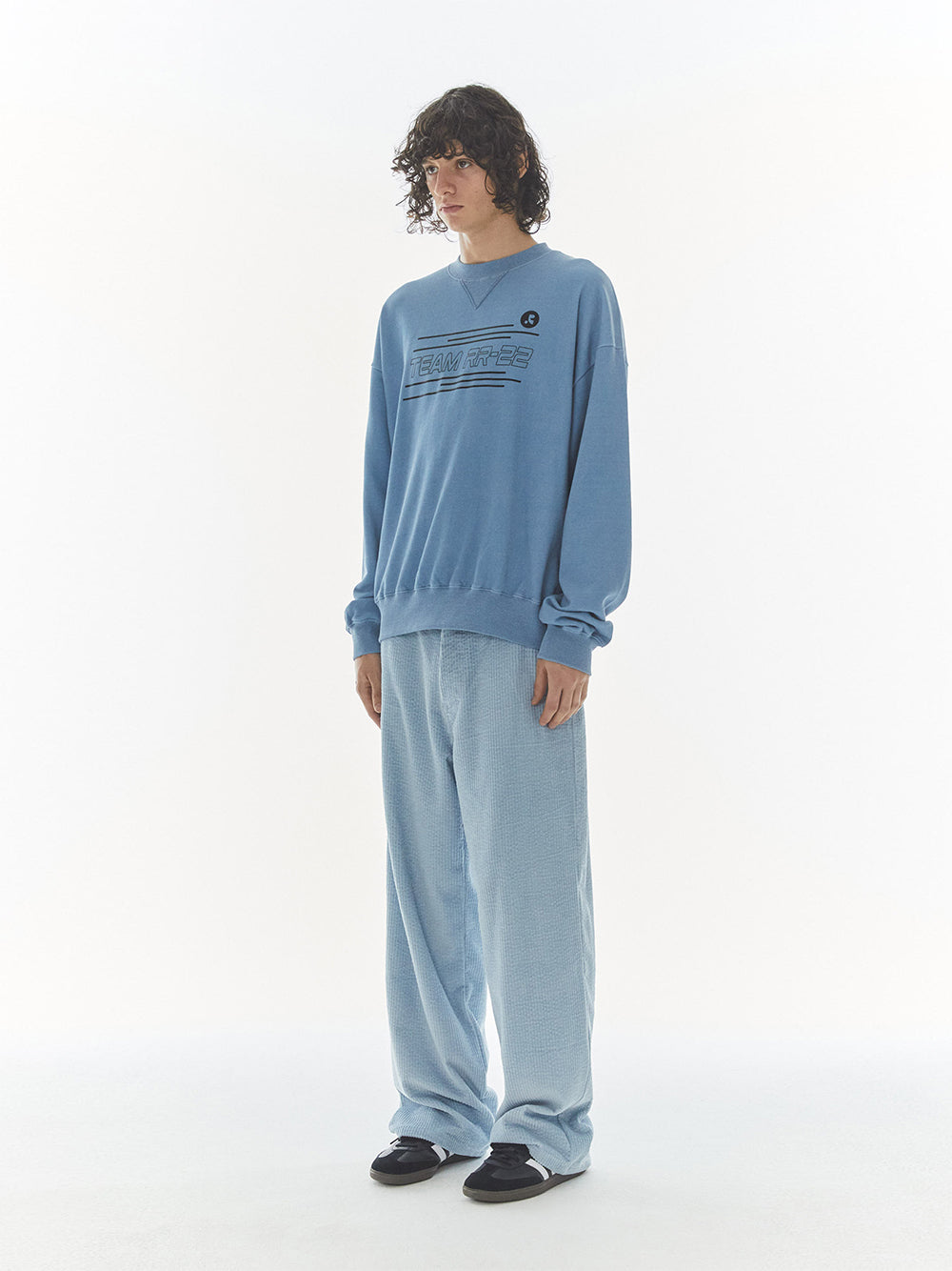 Logo Corduroy Pants (Sky Blue)