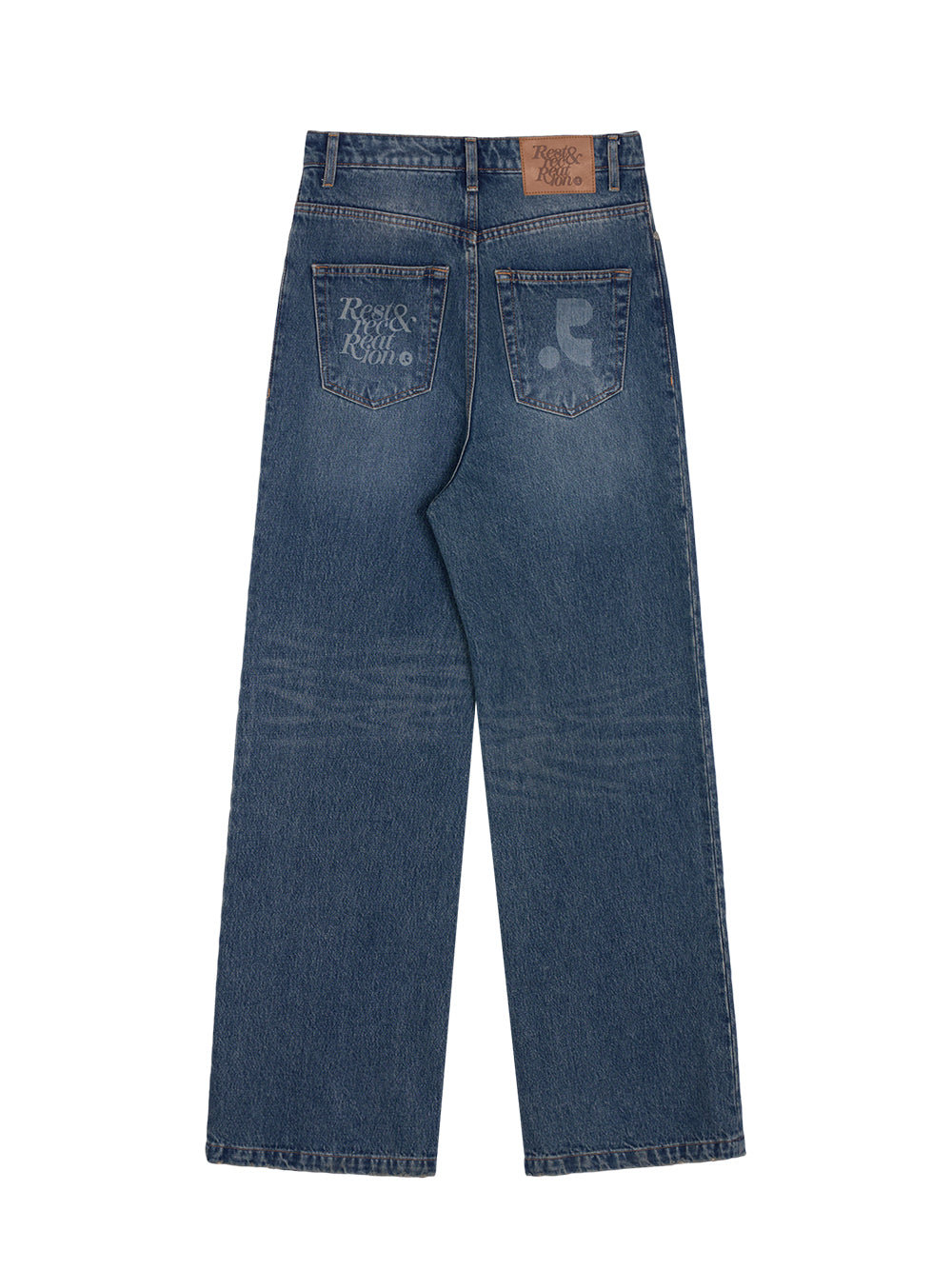 Washed Denim Pants (Blue)