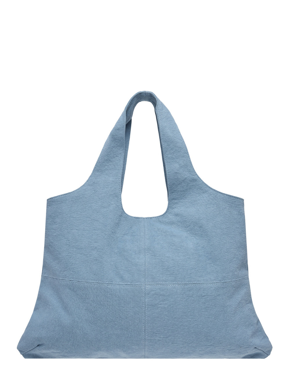 Cotton Shoulder Bag (Sky Blue)