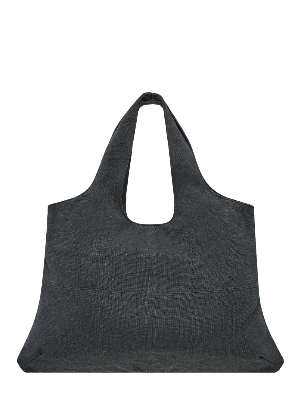 Cotton Shoulder Bag (Charcoal)