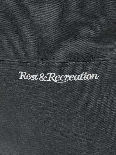 Cotton Shoulder Bag (Charcoal)