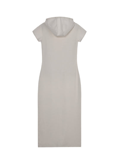 Hood Maxi Dress (Light Beige)