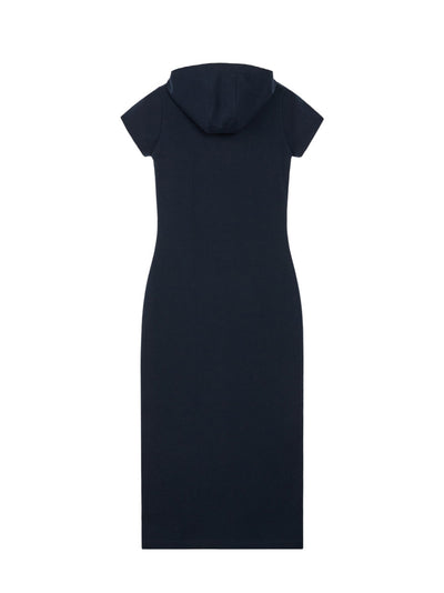 Hood Maxi Dress (Navy)