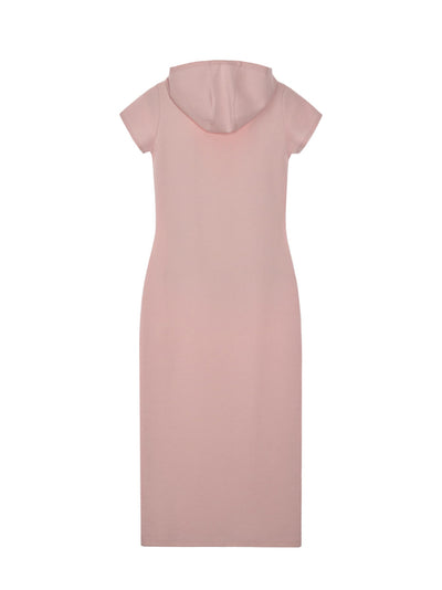 Hood Maxi Dress (Pink)
