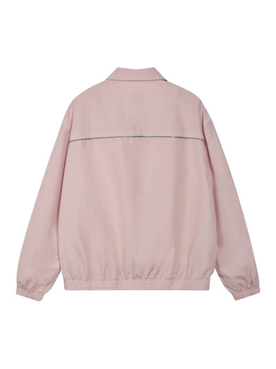 Oversized Collar Jacket (Pink)