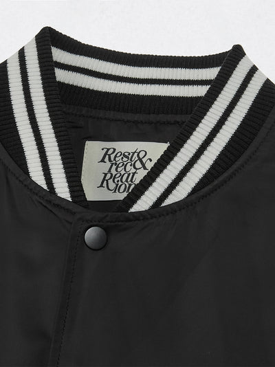 Rs Nylon Bomber Jacket (Black)