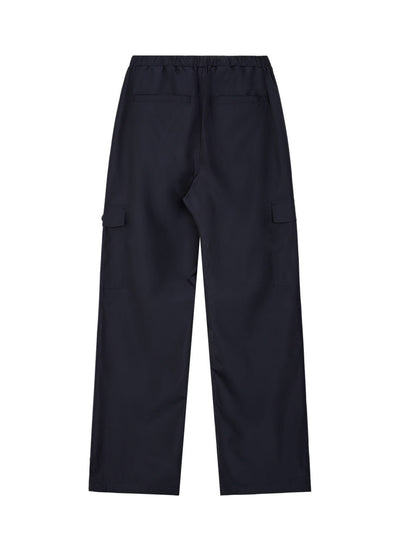Wide Cargo Pants Dark Navy