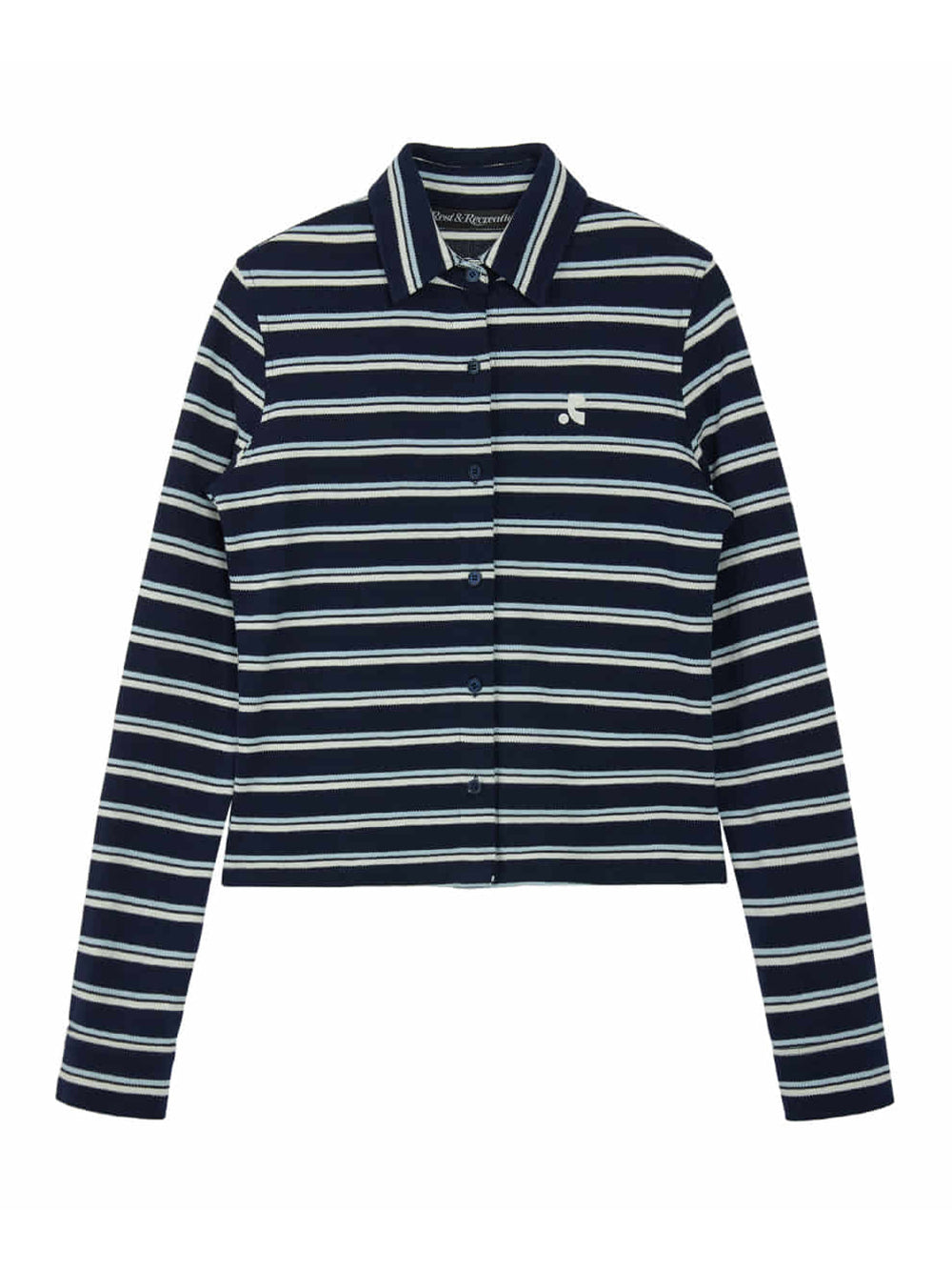 Stripe Jersey Shirt Navy