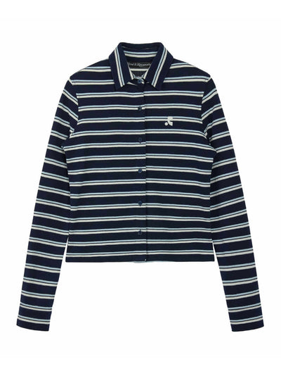 Stripe Jersey Shirt Navy