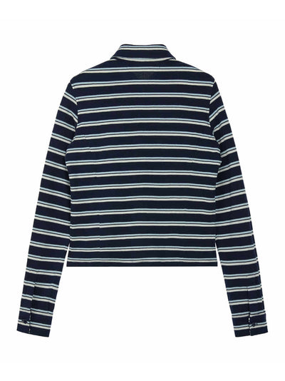 Stripe Jersey Shirt Navy