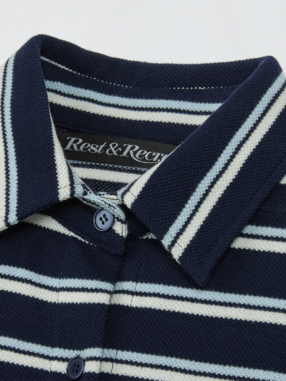 Stripe Jersey Shirt Navy