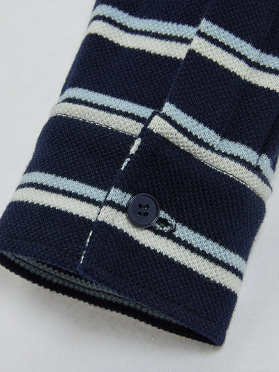 Stripe Jersey Shirt Navy