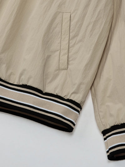 V-Neck Wind Shirt Beige