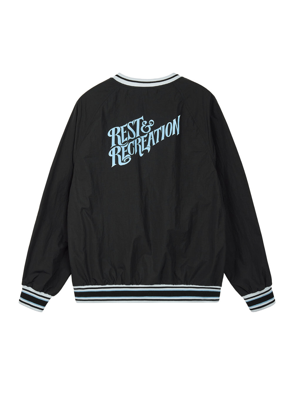 V-Neck Wind Shirt Black