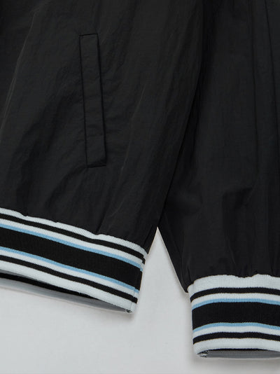 V-Neck Wind Shirt Black