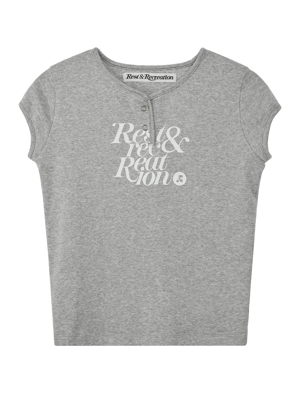 Cap Sleeve T-Shirt Grey