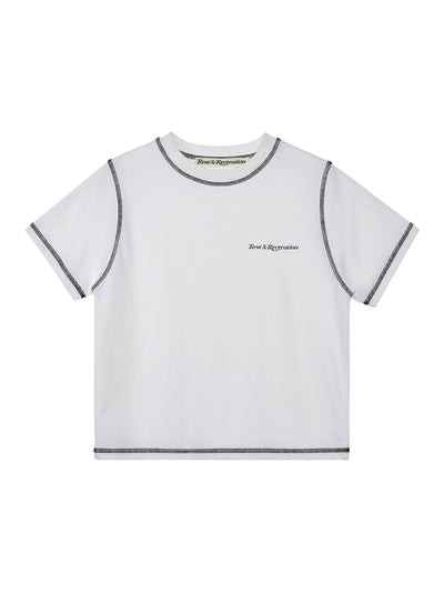 Color Stitch T-Shirt White