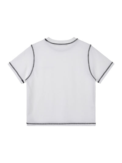 Color Stitch T-Shirt White