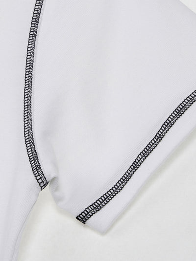 Color Stitch T-Shirt White