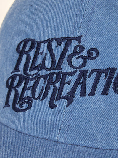 Wave Logo Washing Ball Cap (Blue)