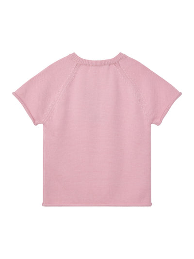 Women Jacquard Knit Top (Pink)