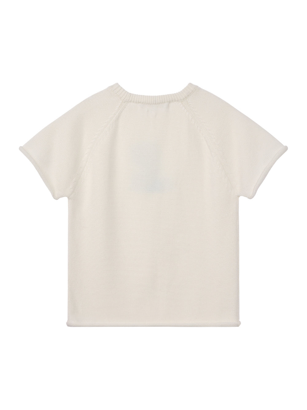 Women Jacquard Knit Top (White)
