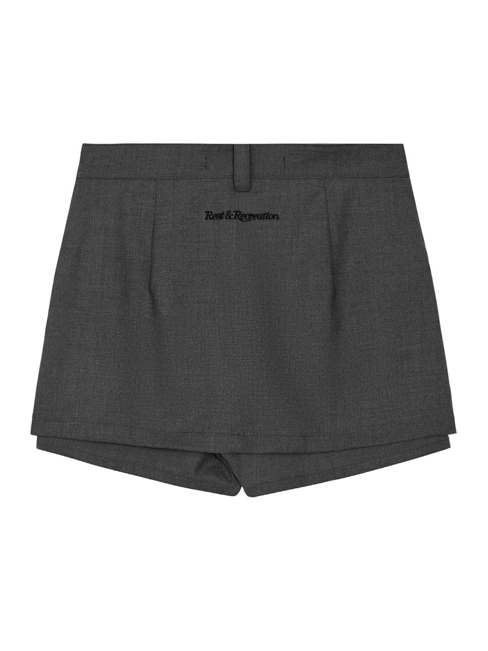 Low Rise Button Skort (Grey)