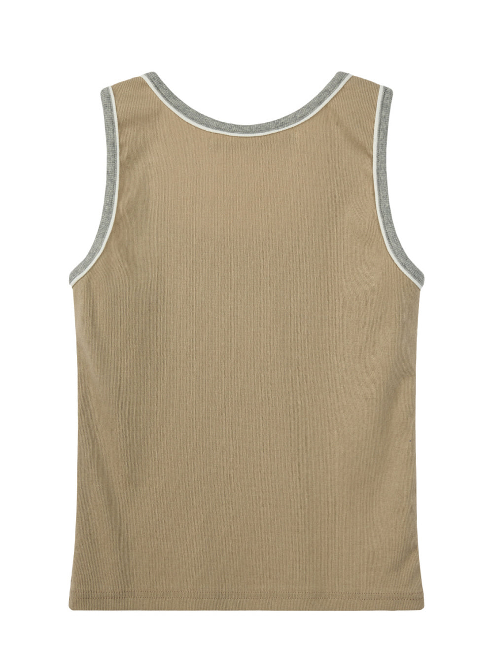 Square Neck Sleeveless (Beige)