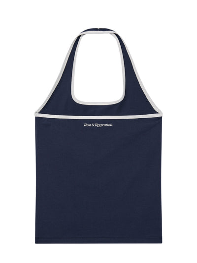 Halter Neck Sleeveless (Navy)