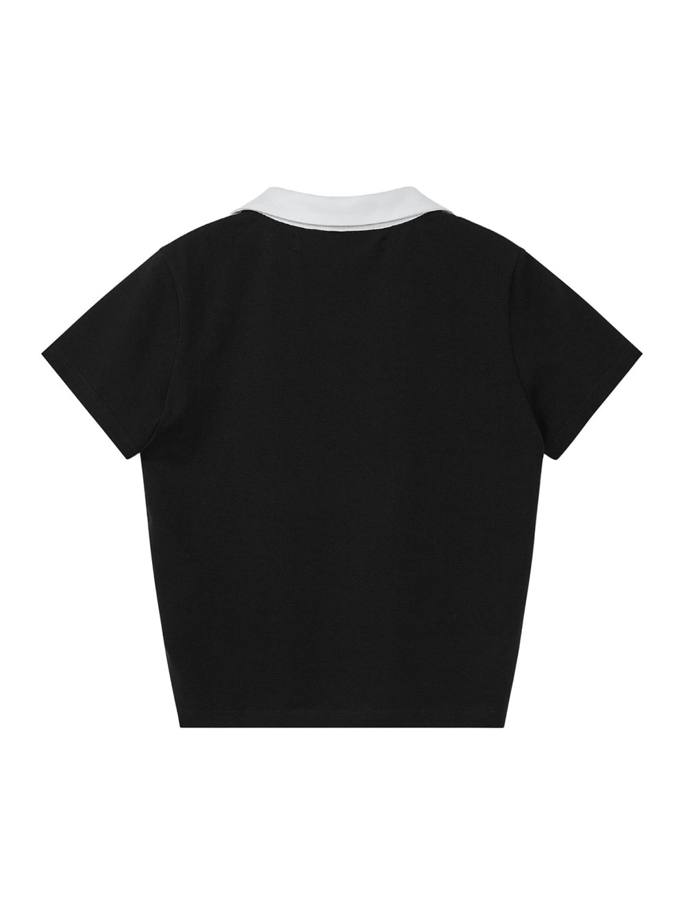 V-Neck Collar Top (Black)