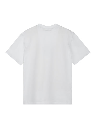 Oversized Wave Logo T-Shirt (White)