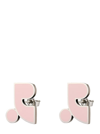 Logo Epoxy Earring (Pink)