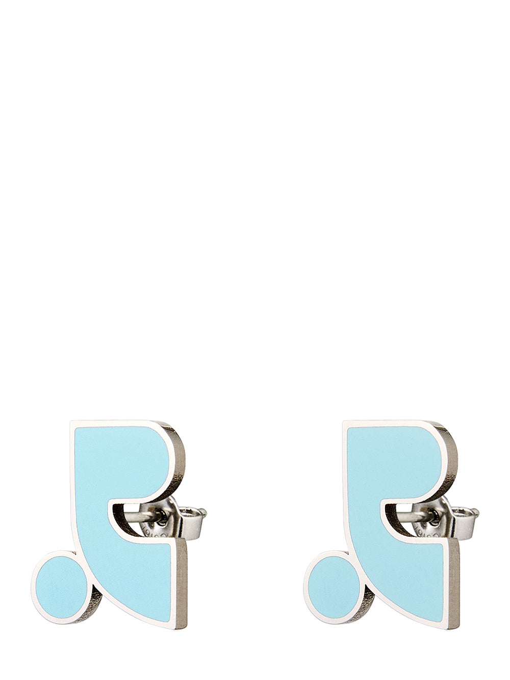 Logo Epoxy Earring (Sky Blue)