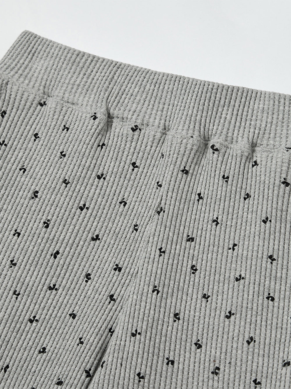 Rr Pattern Flare Pants Grey