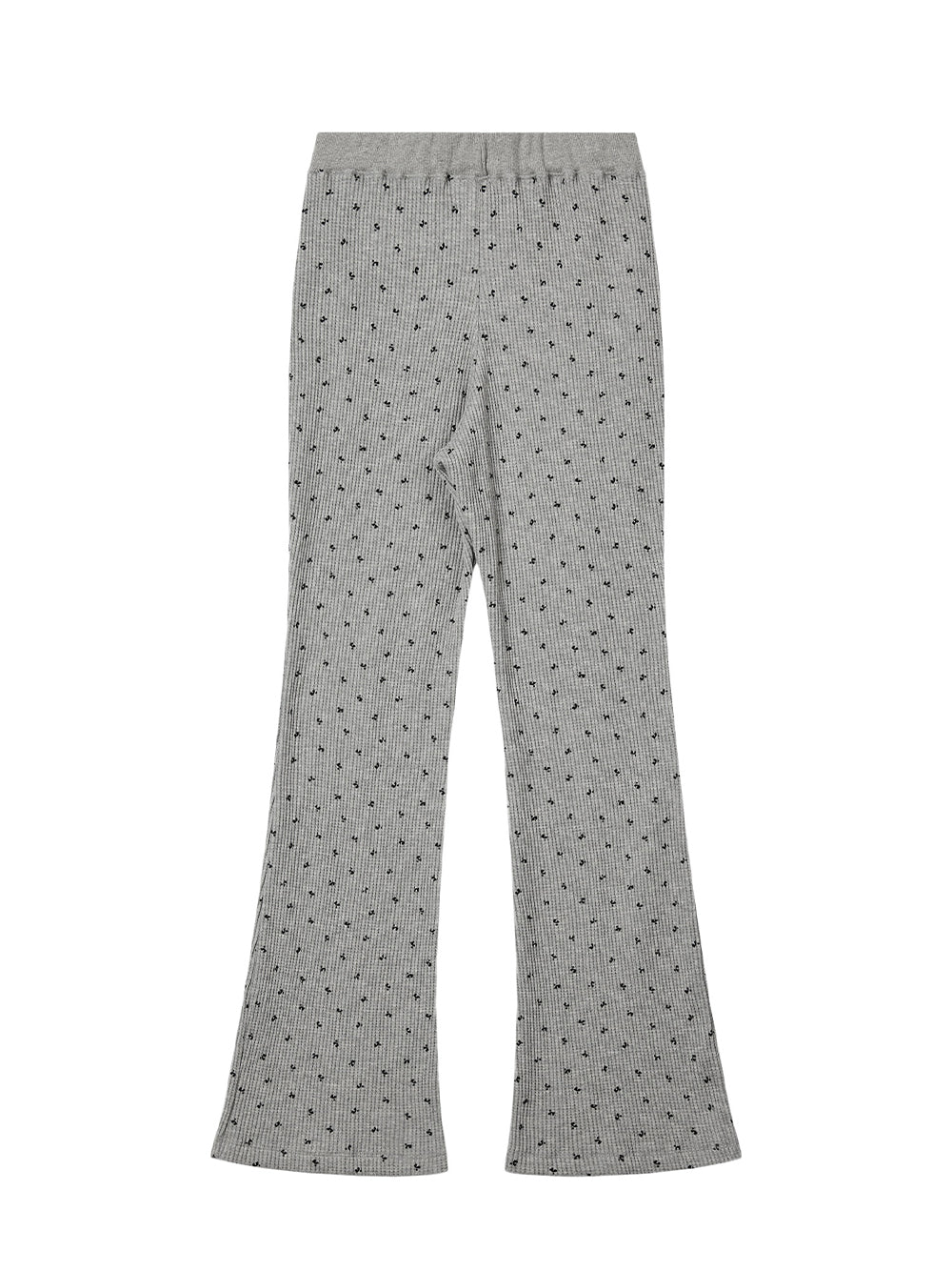 Rr Pattern Flare Pants Grey