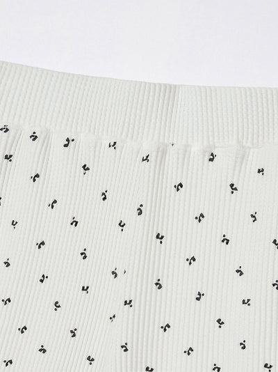 RR Pattern Flare Pants (Ivory)