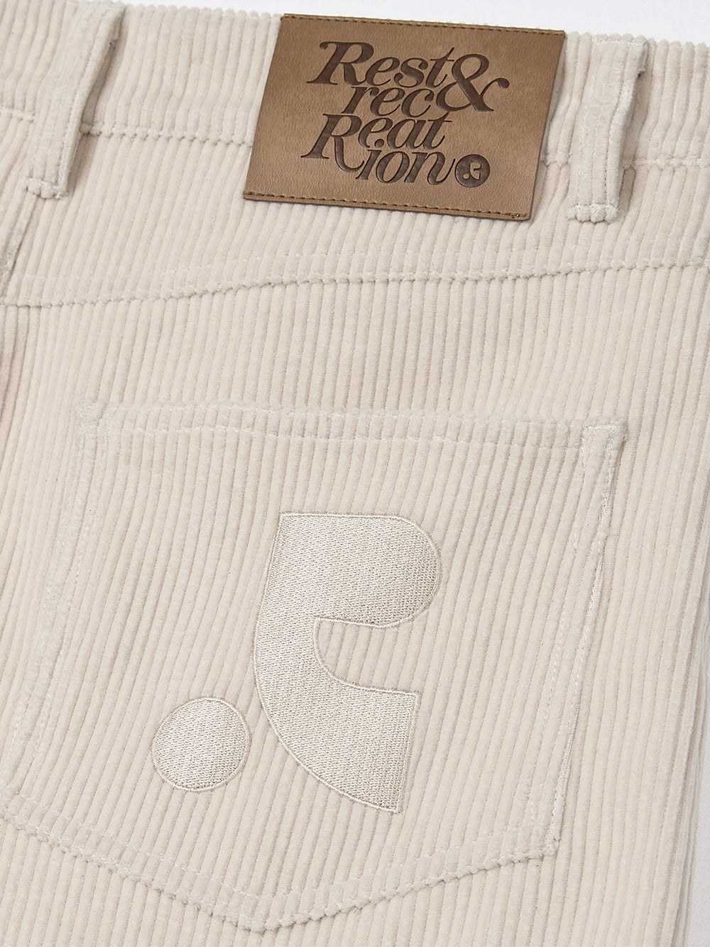 Coduroy Unbalance Skirt Pink