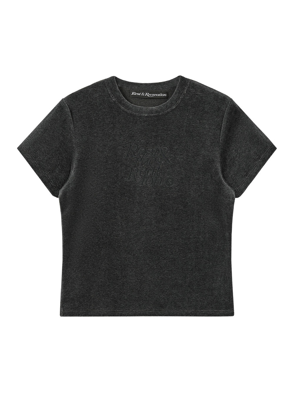 Velvet Logo T-Shirt Black