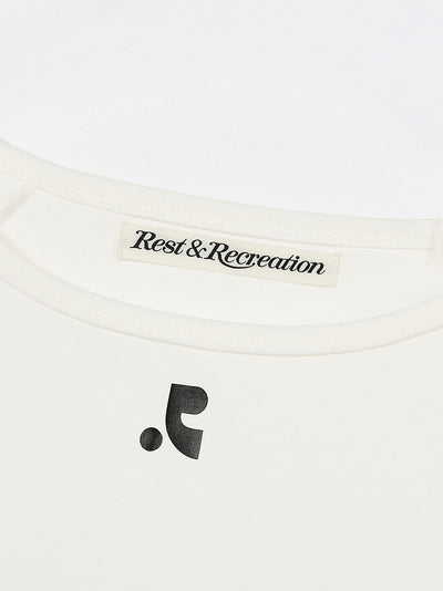 U-Neck Raglan Top Ivory