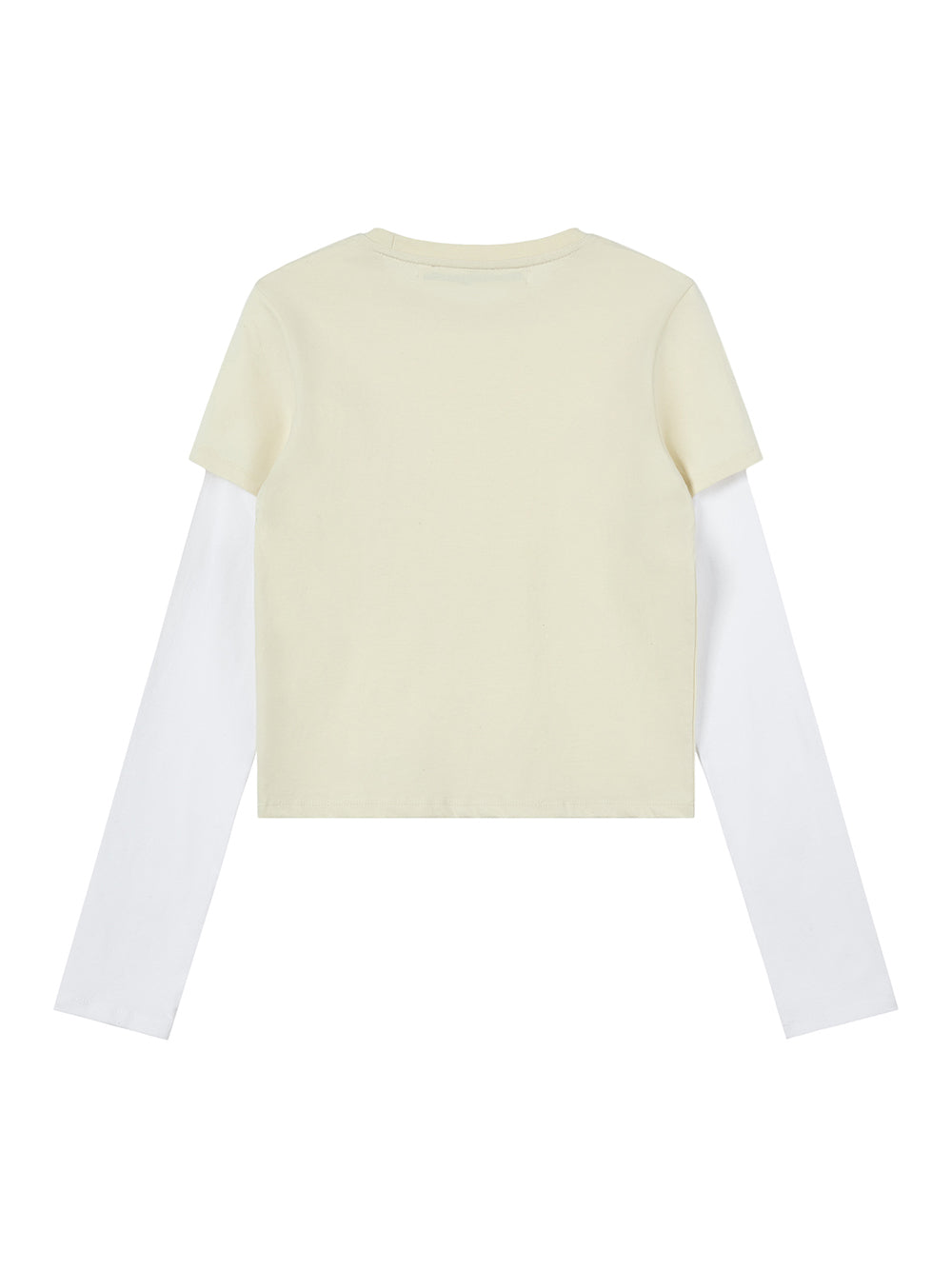 Layered Sleeve Top Cream
