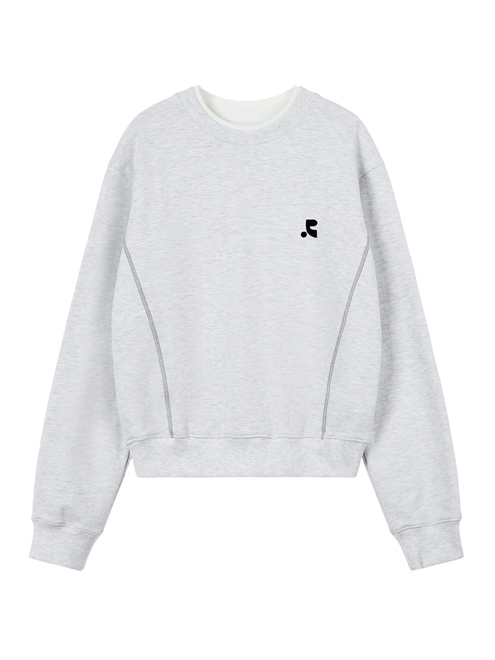 Layered Sweatshirt Light Grey