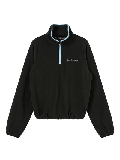 Fleece Half Zip-Up Black