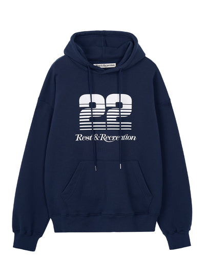 RR 22 Logo Oversized Hoodie (Navy)