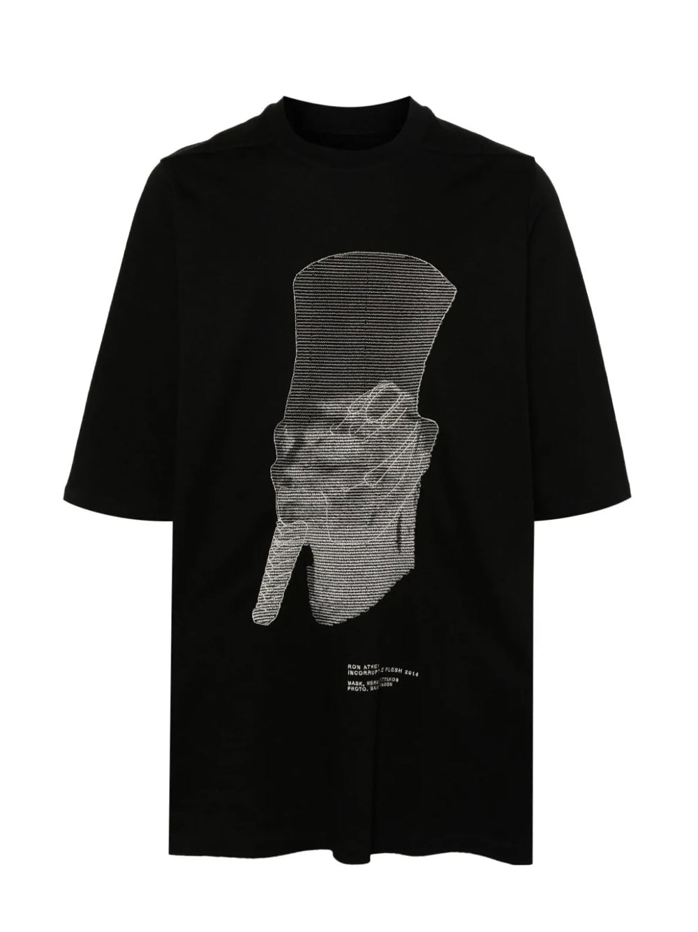 T-Shirt Ricamata - Ron Black/Pearl