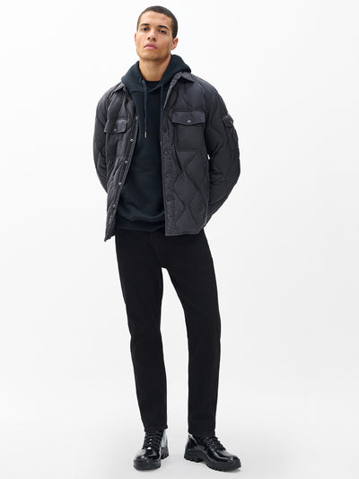 Padded Dane Shirt Jacket (Black)